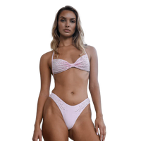 Ophelia Crystal Summer Bikini Bottoms Pink