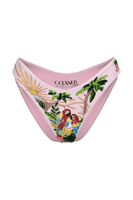 Charli Embellished Premium Tropical Bikini Top Pink