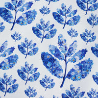 Blue Flowers x Magenta Jacket - Navy Blue