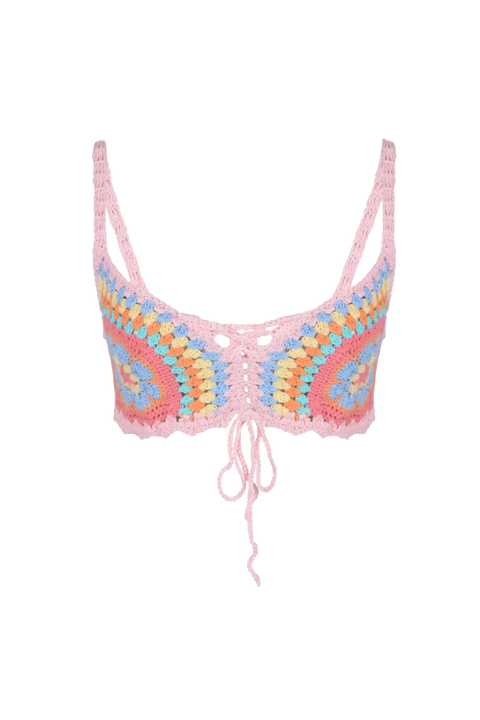 Alana Crochet Bralette Multi-Colour