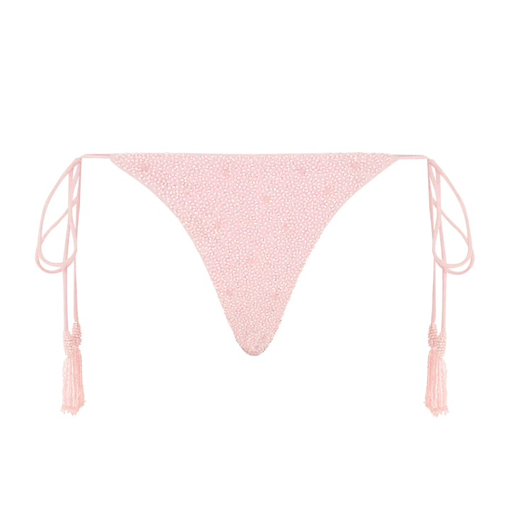 Nixie Tropical Low Coverage Bikini Bottoms Pink