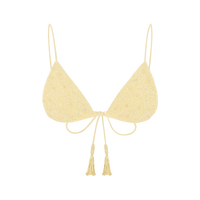 Nixie Triangle Shape Bikini Top Yellow