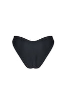 Marissa Hand Embroidered Luxe Bikini Bottom- Black