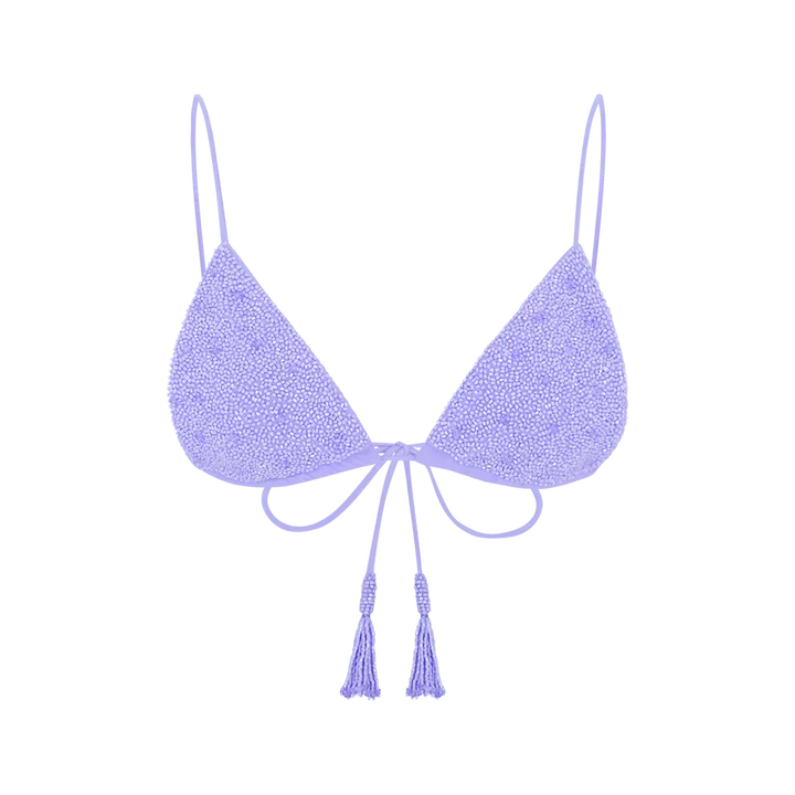 Nixie Triangle Shape Bikini Top Yellow